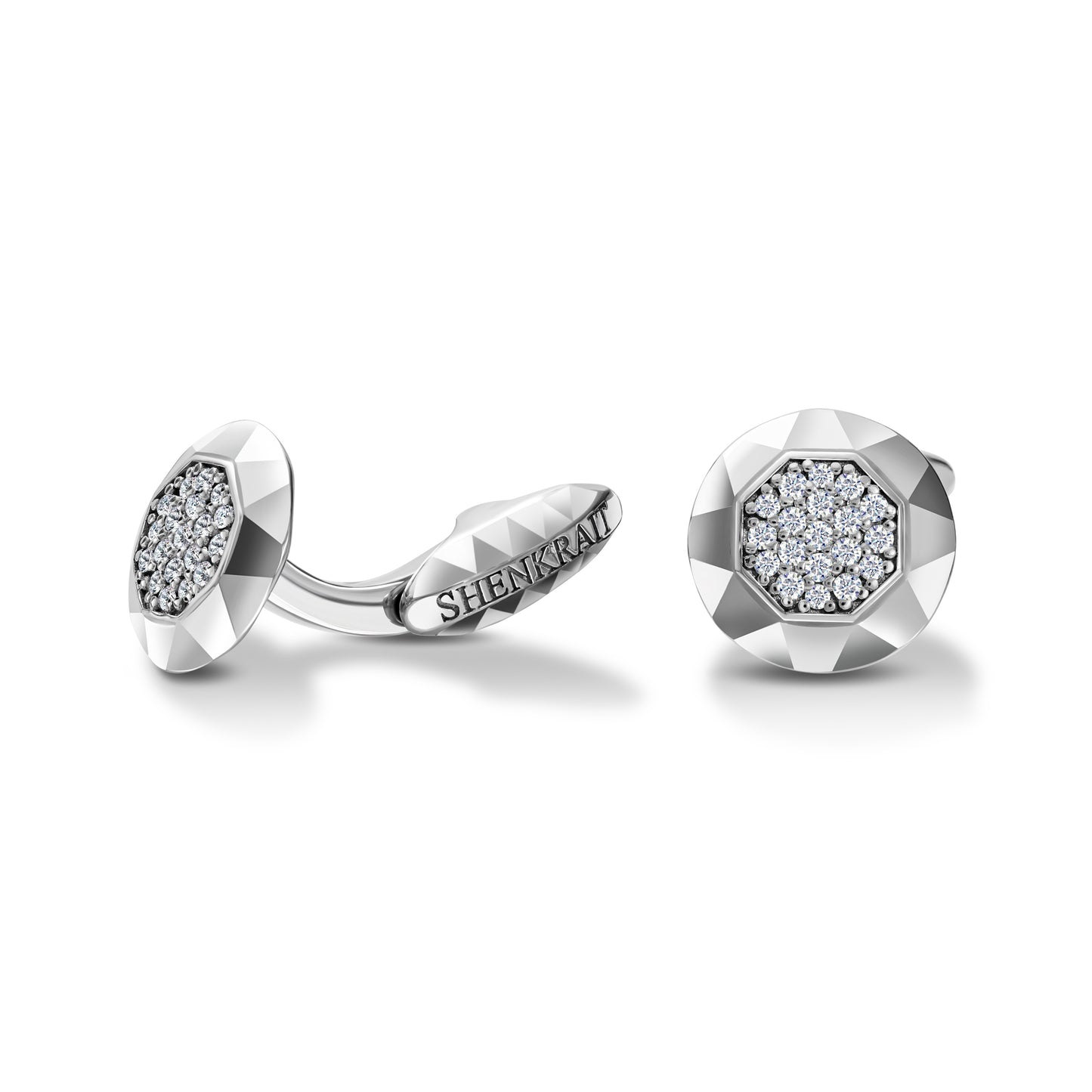 Diamond cufflinks
