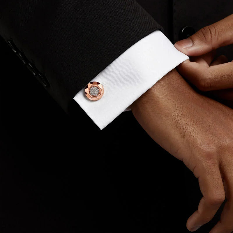 Diamond cufflinks
