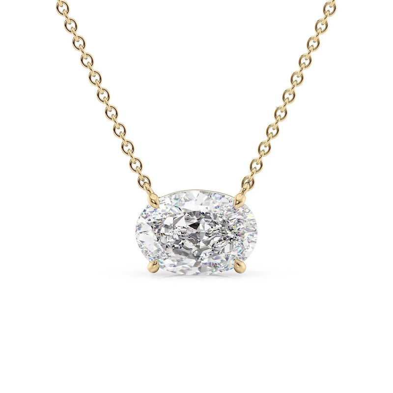 Oval Diamond pendant