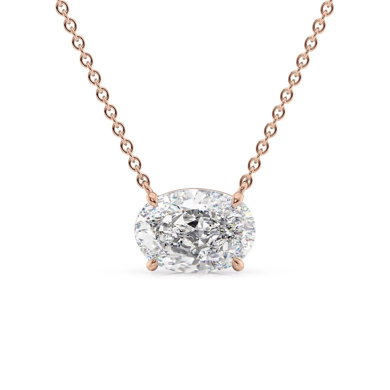Oval Diamond pendant