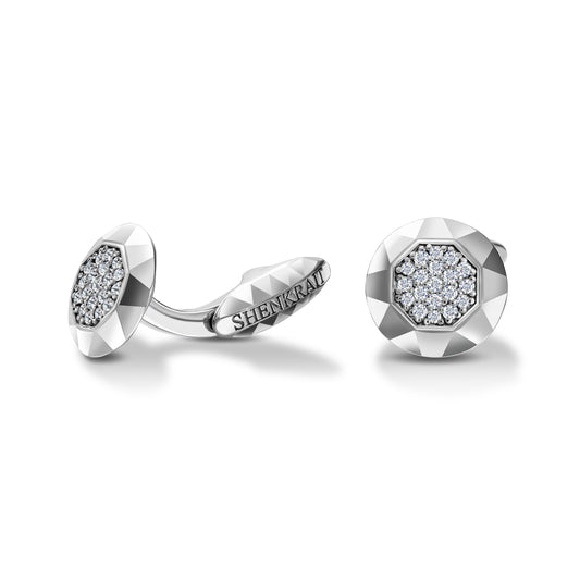 Diamond cufflinks